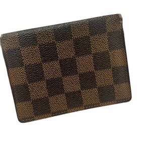 Louis Vuitton Damier Ebene Card Holder | Bifold ID Wallet as-is